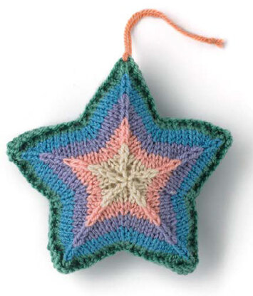 "Christmas Eve Star" - Knitting Pattern For Christmas in Paintbox Yarns Simply DK - DK-XMAS-KNIT-001