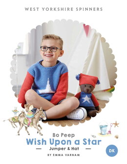 Wish Upon a Star Jumper & Hat in West Yorkshire Spinners Bo Peep Luxury Baby DK - Downloadable PDF