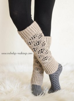 Wisteria Leg Warmers ~ Crochet Version
