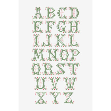 Vintage Alphabet Letters in DMC - PAT0807 -  Downloadable PDF