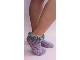 Cute Cuffs Crochet Socks Ruffles