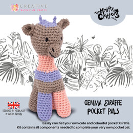 Creative World of Crafts Knitty Critter Pocket Pal - Gemma Giraffe