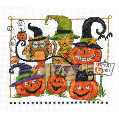 Imaginating Counted Cross Stitch Kit Boo Friends (14 Count) - 9in x 7.5in