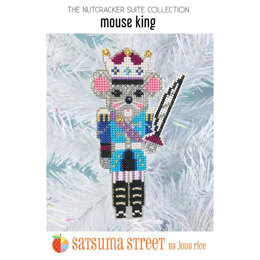 Satsuma Street Nutcracker Mouse King Ornament Cross Stitch Kit - 2.25in x 5in