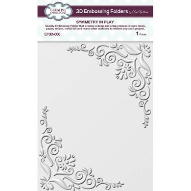 Creative Expressions Symmetryin Play 3D Embossing Folder 5.75in x 7.5in