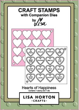 Lisa Horton Hearts of Happiness Stamp & Die Set