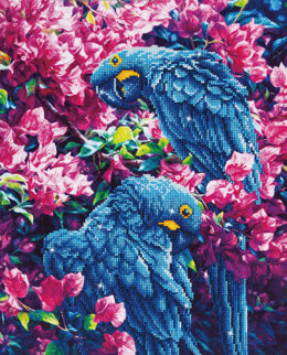 Diamond Dotz Blue Parrots Diamond Painting Kit