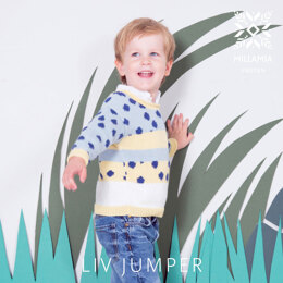 "Liv Jumper" - Jumper Knitting Pattern in MillaMia Naturally Soft Cotton