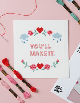 Wool and the Gang You'll Make It Cross Stitch Kit