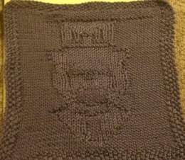 Willy Wonka Knitted Dishcloth