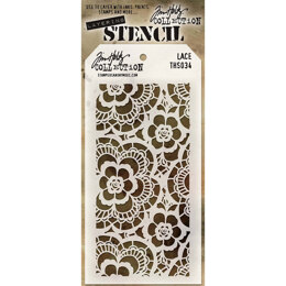 Stampers Anonymous Tim Holtz Layered Stencil 4.125"X8.5" - Lace