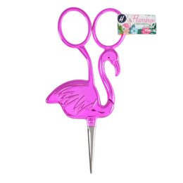 Groves Scissors: Flamingo: 11.5cm/4in: Pink - 12.5 x 7 x 21cm