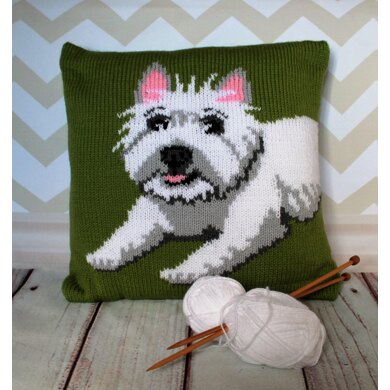 West Highland Terrier Pet Portrait Cushion Cover