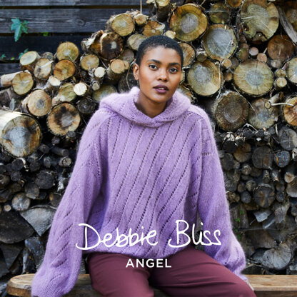 Nina - Jumper Knitting Pattern For Women in Debbie Bliss Angel by Debbie Bliss