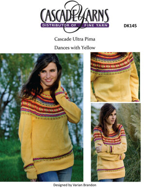 Dances with Yellow in Cascade Ultra Pima - DK145