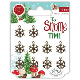Craft Consortium It's Snome Time - Metal Charms - Snowflakes