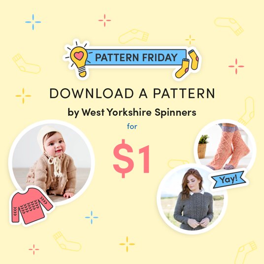 West Yorkshire Spinners downloadable patterns for $1 only!