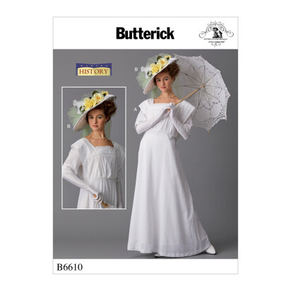 Butterick Kostüm und Hut für Damen B6610 - Schnittmuster