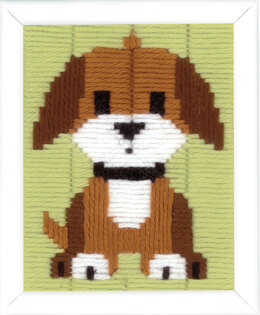Vervaco Long Stitch Kit: Brown Doggy - 16 x 12.5cm