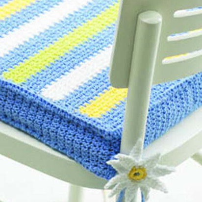 Chair Cushion in Lily Sugar 'n Cream Solids