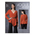 Vogue Misses' Tops V1636 - Paper Pattern, Size 6-8-10-12-14
