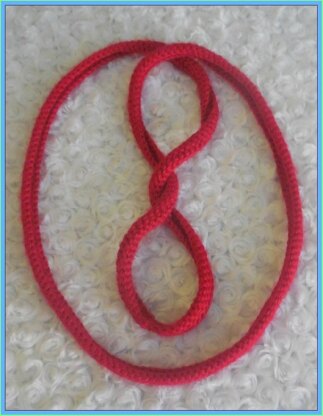 Crochet Tyre Tracks Scarf Pattern Infinity Necklace