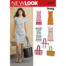 New Look Misses' Dresses 6095 - Paper Pattern, Size A (10-12-14-16-18-20-22)