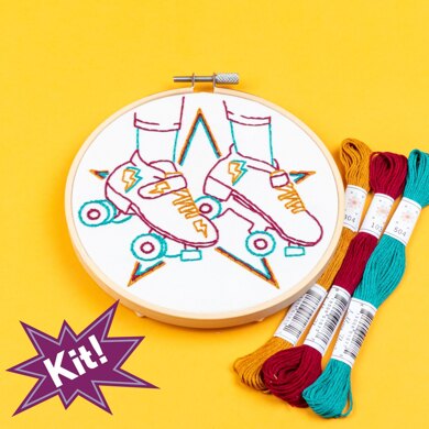 PopLush Embroidery Quad Goals Emboidery Kit - 12.5 inch