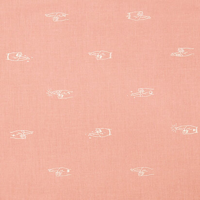 Figo Fabrics Lucky Charms - Pink Fingers Crossed