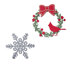 Sizzix Thinlits Die Set 9PK - Wreath & Snowflake by Eileen Hull