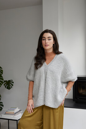 "Clara" - Cape and Poncho Knitting Pattern Women in Debbie Bliss Merion by Debbie Bliss