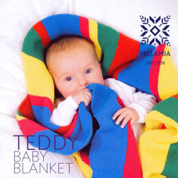 "Teddy Baby Blanket" - Blanket Knitting Pattern For Beginners - Blanket Knitting Pattern in MillaMia Naturally Soft Merino