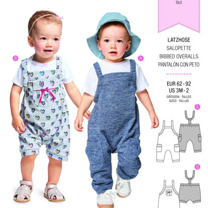 Burda Style Baby's Bidded Trousers B9337 - Paper Pattern, Size 3M-2