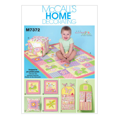 McCall's Nursery Blanket Pillow and Organization Accessories M7372 - Paper Pattern Size One Size O