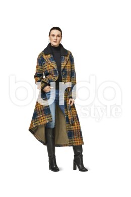 Burda Style Pattern B6462 Women's Fur Collar Coat