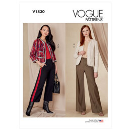 Vogue Misses' Jacket and Pants V1830 - Sewing Pattern