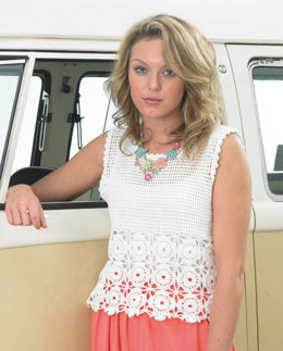 Crochet Top in Wendy Supreme 4Ply - 5766