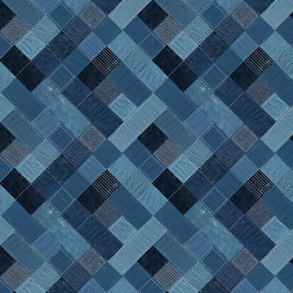 "Blue Jean Baby" von Michael Miller Fabrics - Blue Pyramid