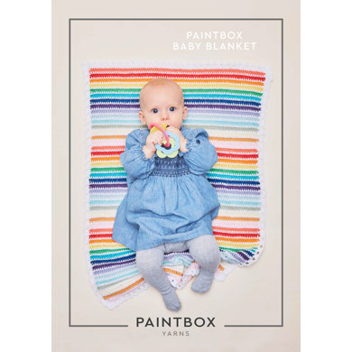 "Baby Blanket" : Blanket Crochet Pattern in Paintbox Yarns DK | Light Worsted Yarn