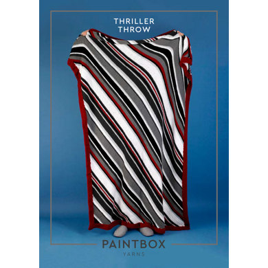 Thriller Throw : Throw Knitting Pattern for Home in Paintbox Yarns Aran Yarn