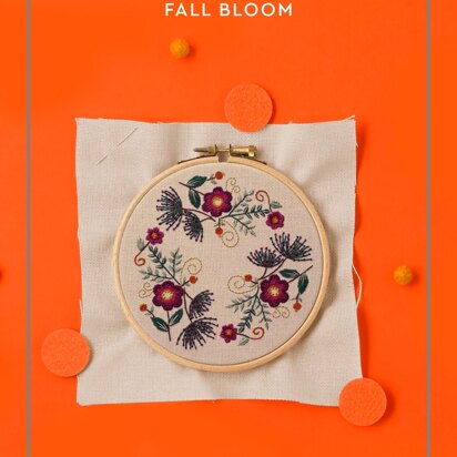 Paintbox Crafts Fall Bloom Embroidery Pattern - Downloadable PDF