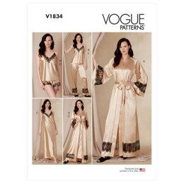 Vogue Misses' and Misses' Petite Robe, Belt, Camisole, Slip, Shorts and Pants V1834 - Sewing Pattern
