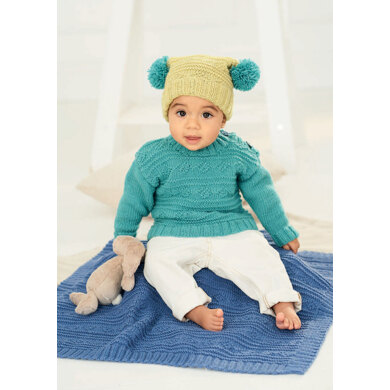 Sweater, Hat and Blanket in Stylecraft Bambino DK - 9761 - Downloadable PDF