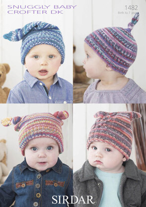 Hats in Sirdar Snuggly Baby Speckle DK - 1482