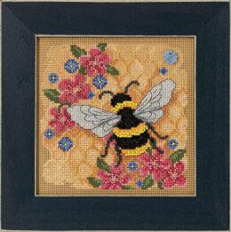 Mill Hill Honey Bee Cross Stitch Kit - 5.25in x 5.25in