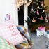 Cotton Clara Joy & Peace Christmas Cushion Printed Embroidery Kit - 47cm x 47cm