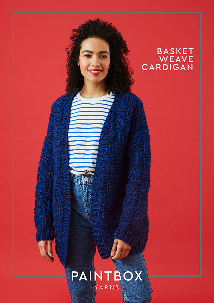 "Basket Weave Cardigan" Free Cardigan Knitting Pattern For Women in