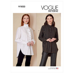 Vogue Misses' and Misses' Petite Shirt V1823 - Sewing Pattern