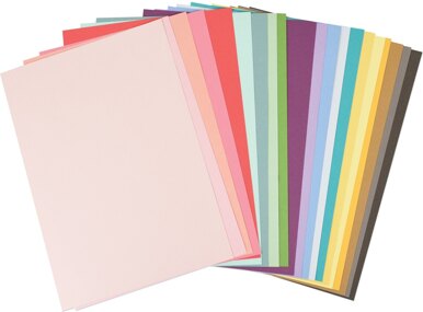 Sizzix Textured Cardstock Sheets A4 80/Pkg - Assorted Colors