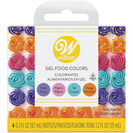 Wilton Neon Food Coloring Gel Icing Color Set, 4-Count